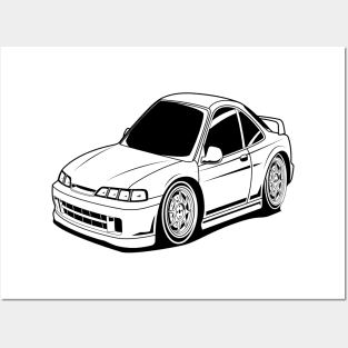 Baby car integra black pirnt Posters and Art